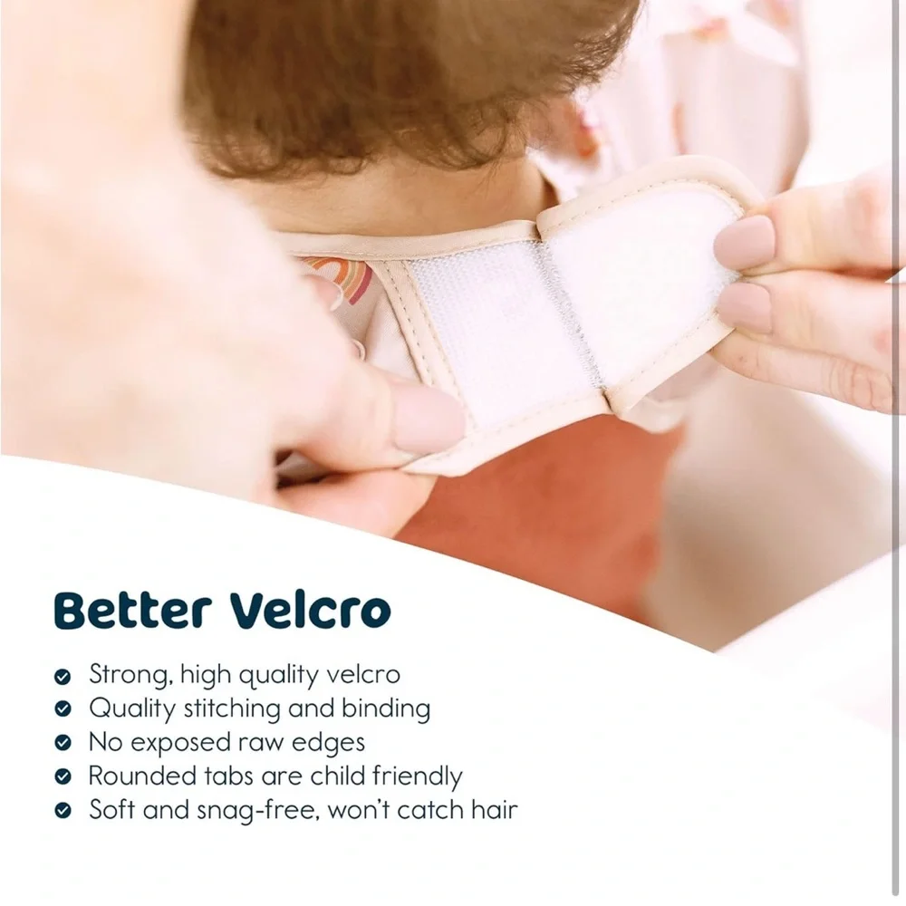 Pink long Sleeved Bib with Eco-Friendly Packaging
